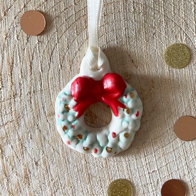 Mini Christmas wreath decoration