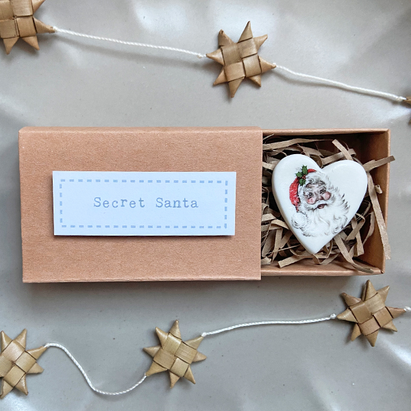 Porcelain matchbox token secret Santa