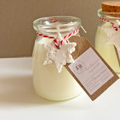 Pudding bottle candle, Winter