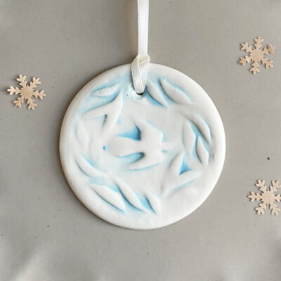 Stamped circle decoration