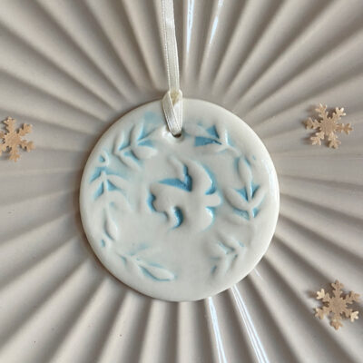 Stamped circle decoration