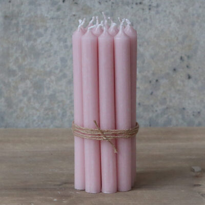 Taper candle powder pink
